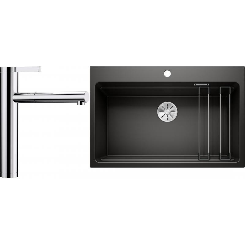 Levně Set RS Blanco Etagon 8+ Blanco Linee-S (bílá + chrom)