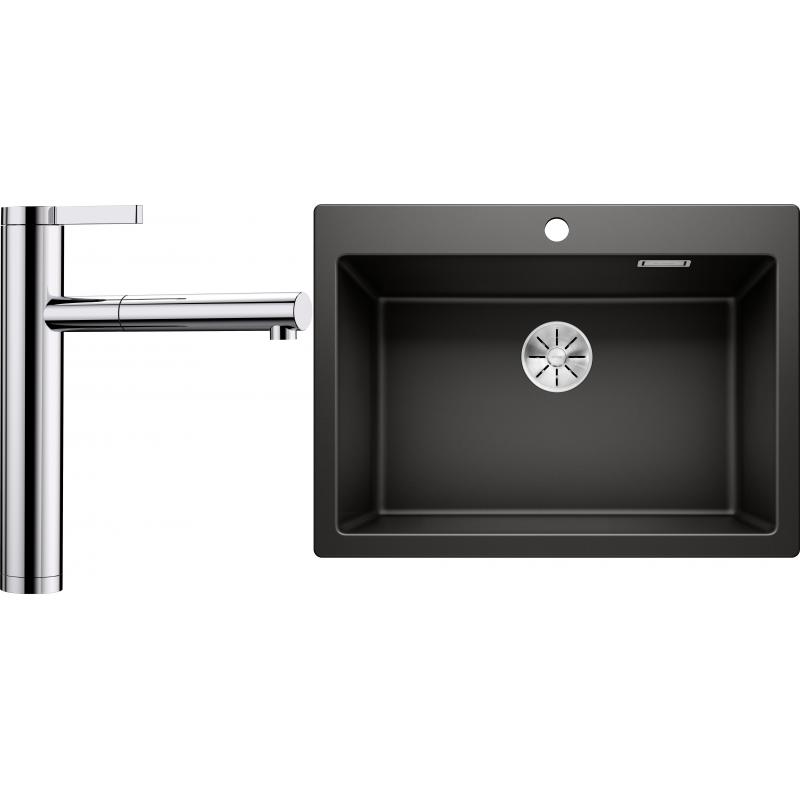 Levně Set RS Blanco Pleon 8 + Blanco Linee-S (antracit + chrom)