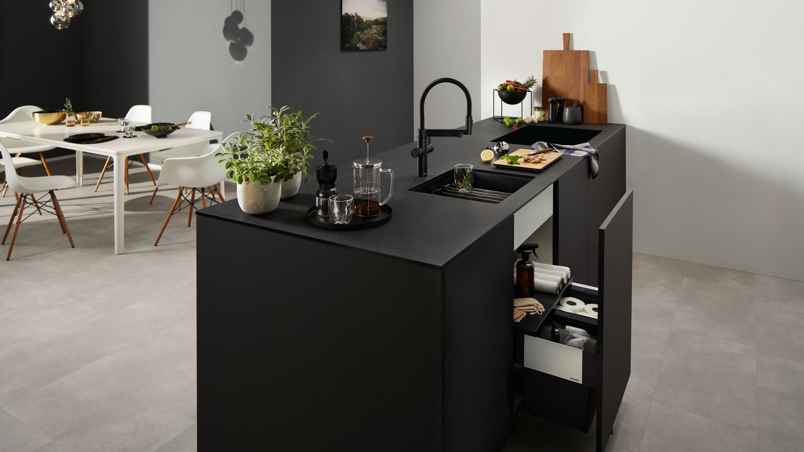 BLANCO UNIT v elegantním černém matném provedení